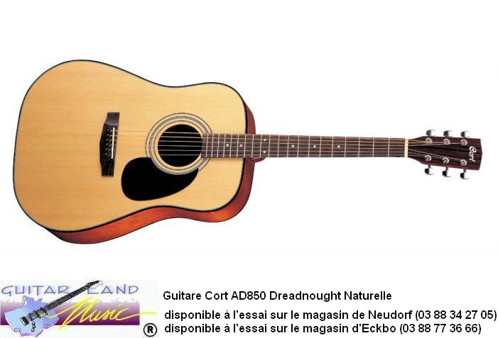 Guitare Cort AD850 Dreadnought Naturel